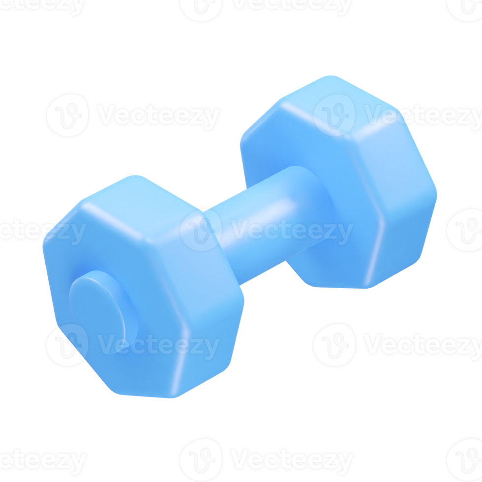 Dumbbell icon illustration 3d rendering element png