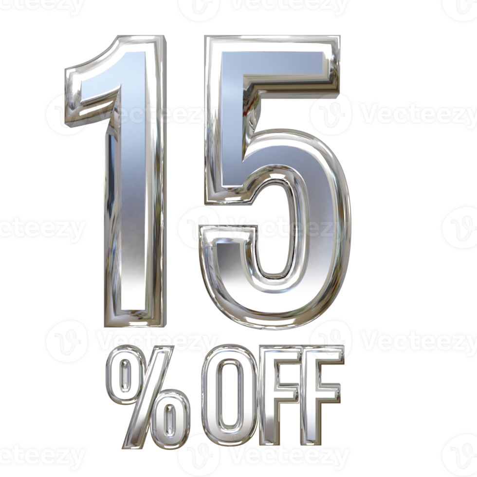 15 percent off sale text illustration element png