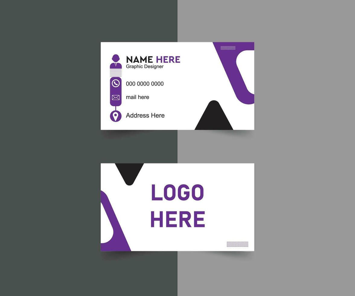 Vector professional creative business card template design