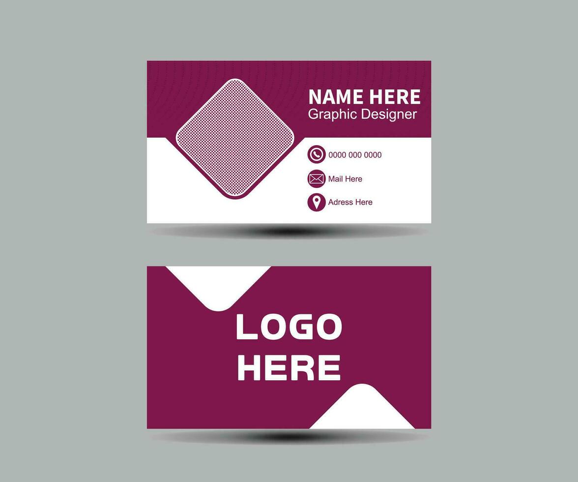 Vector professional creative business card template design