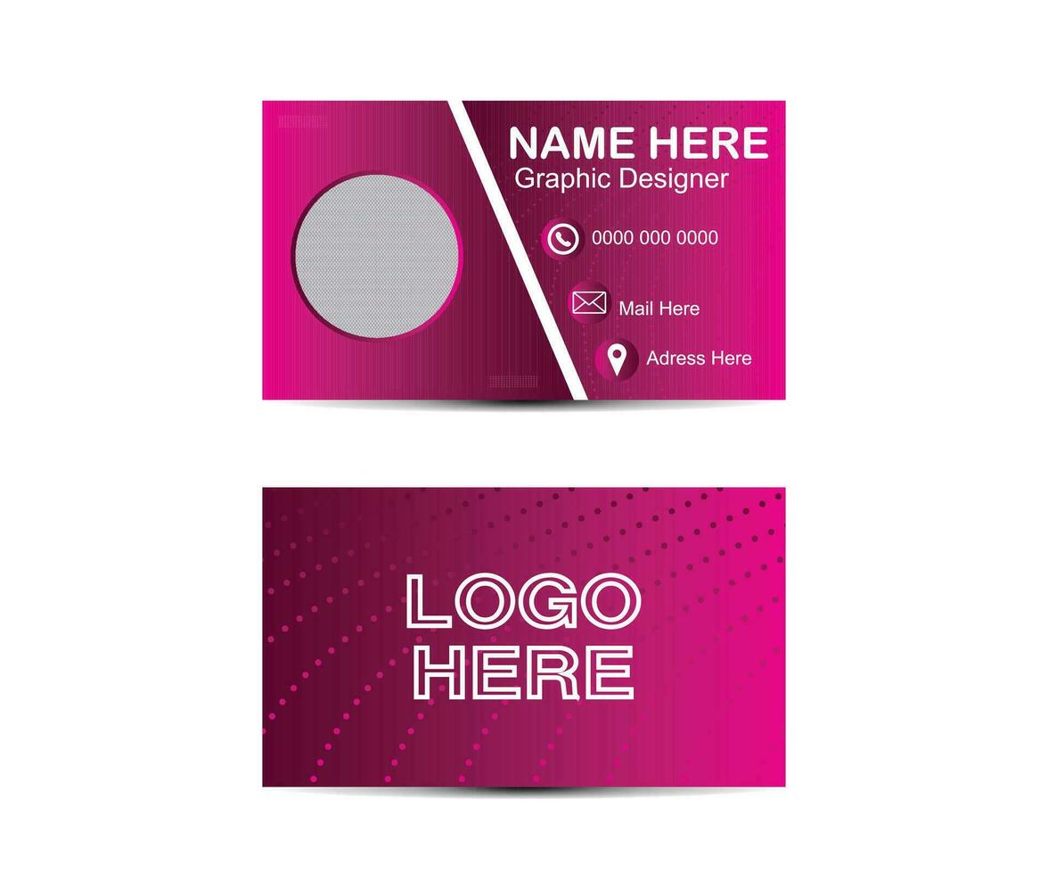 Vector professional creative business card template design