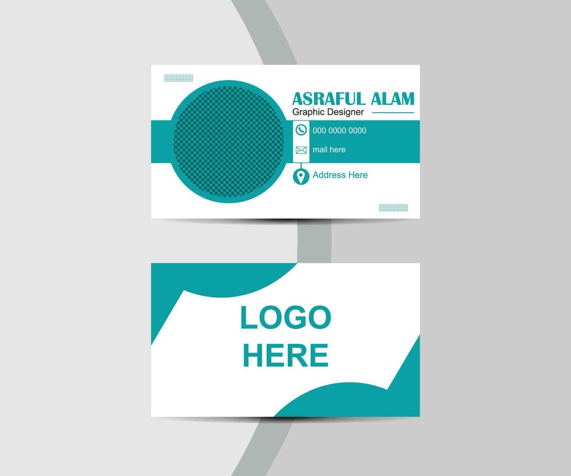 Vector professional creative business card template design