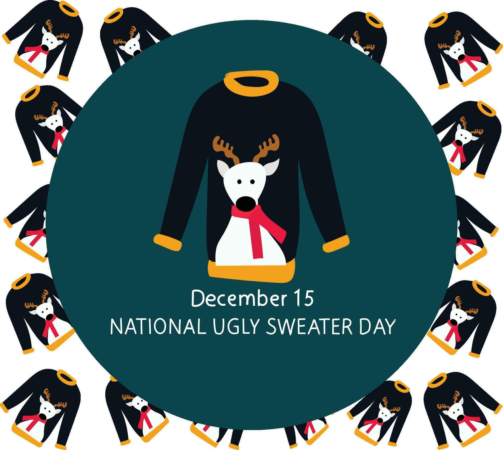 national ugly sweater day vector 34337406 Vector Art at Vecteezy