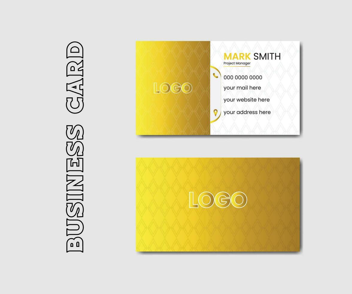 Vector professional creative business card template design