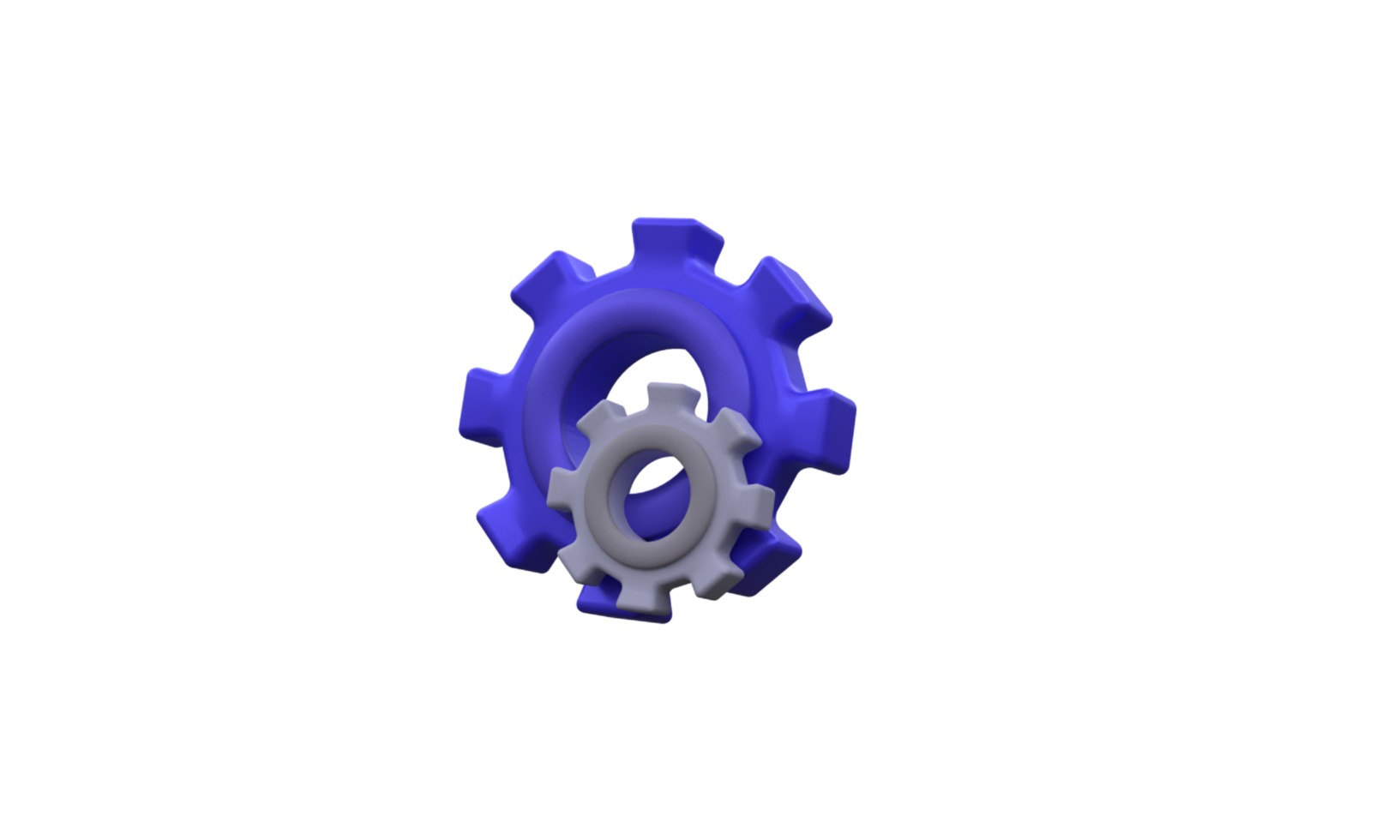 unique 3d rendering minimal purple cute setting icon isolated.Trendy and modern in 3d style. png