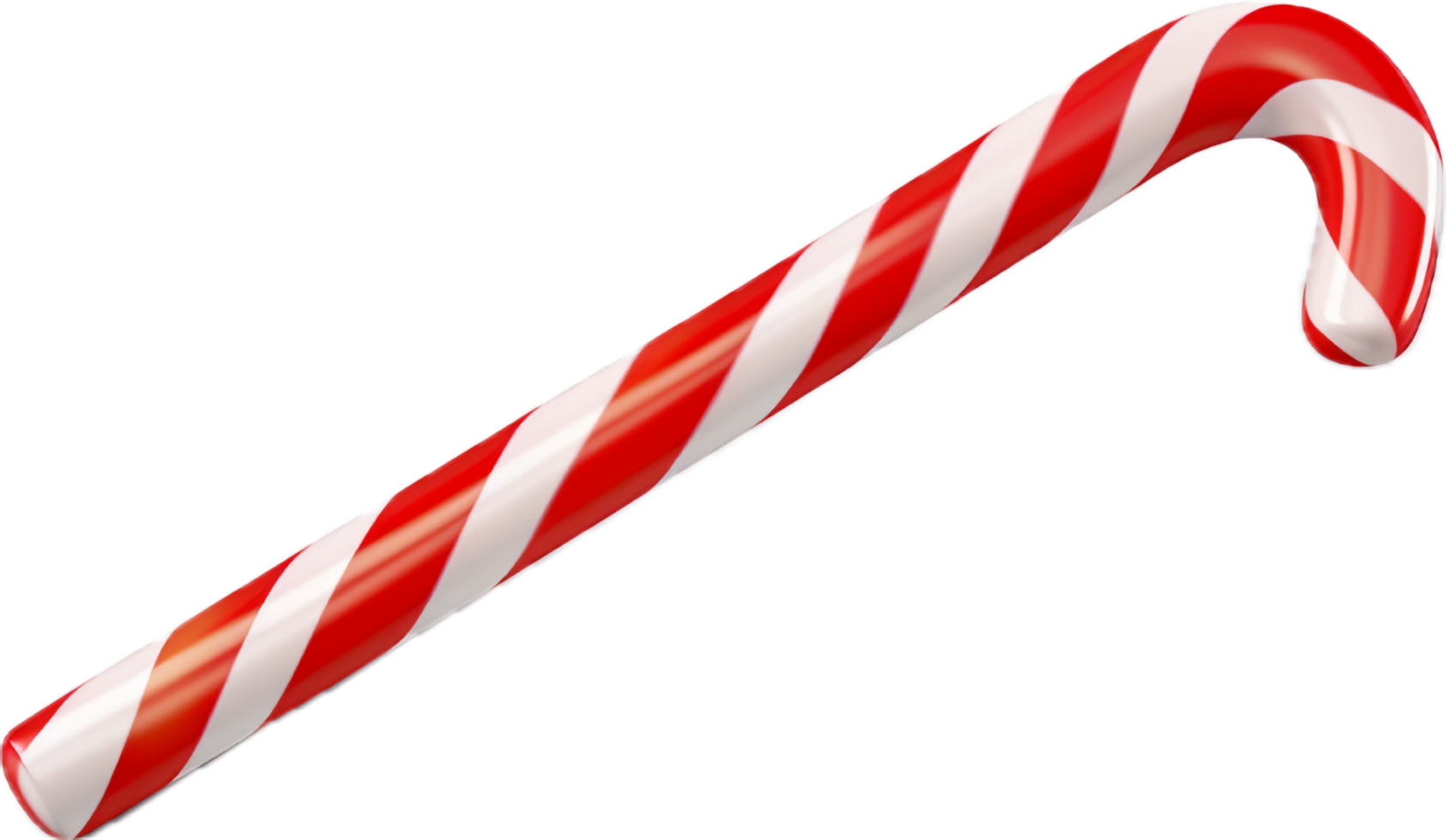 Candy cane christmas png with AI generated.