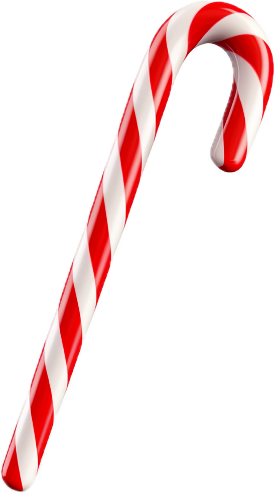 Candy cane christmas png with AI generated.
