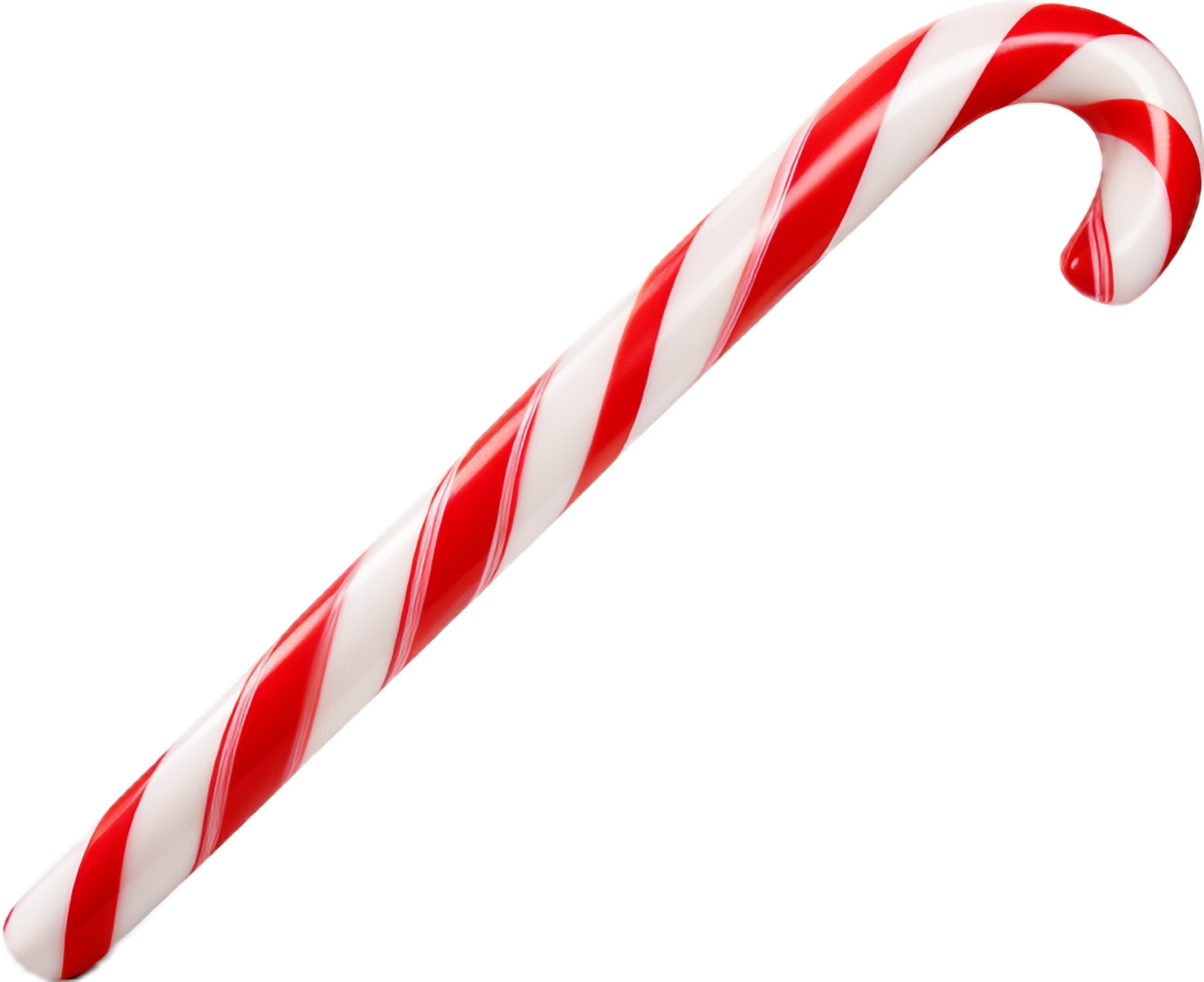 Candy cane christmas png with AI generated.