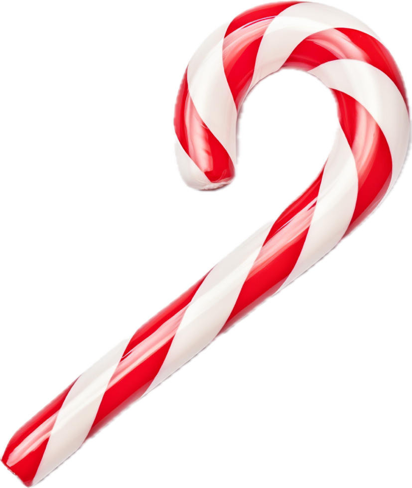 Candy cane christmas png with AI generated.