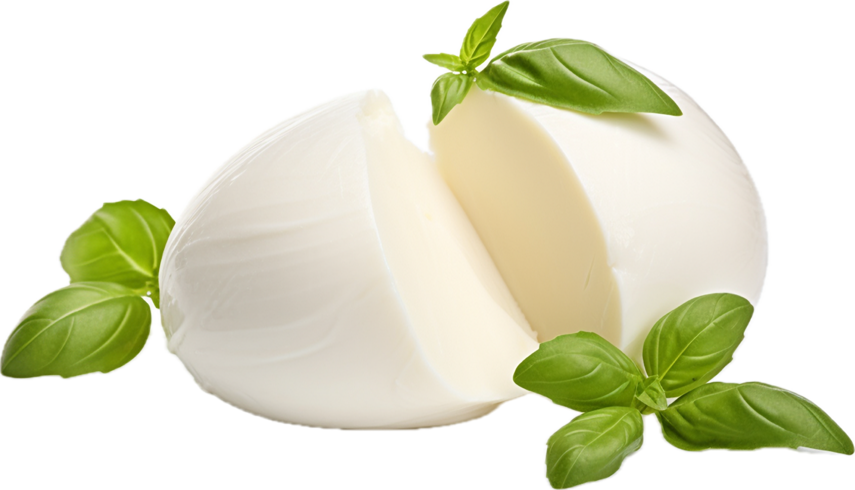 Mozzarella cheese png with AI generated.