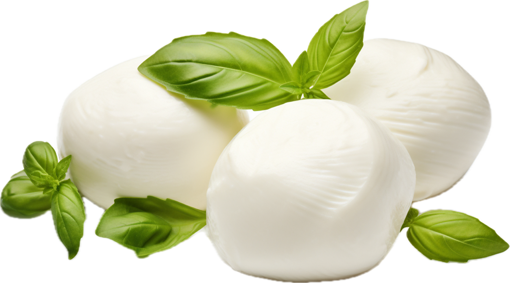 Mozzarella cheese png with AI generated.