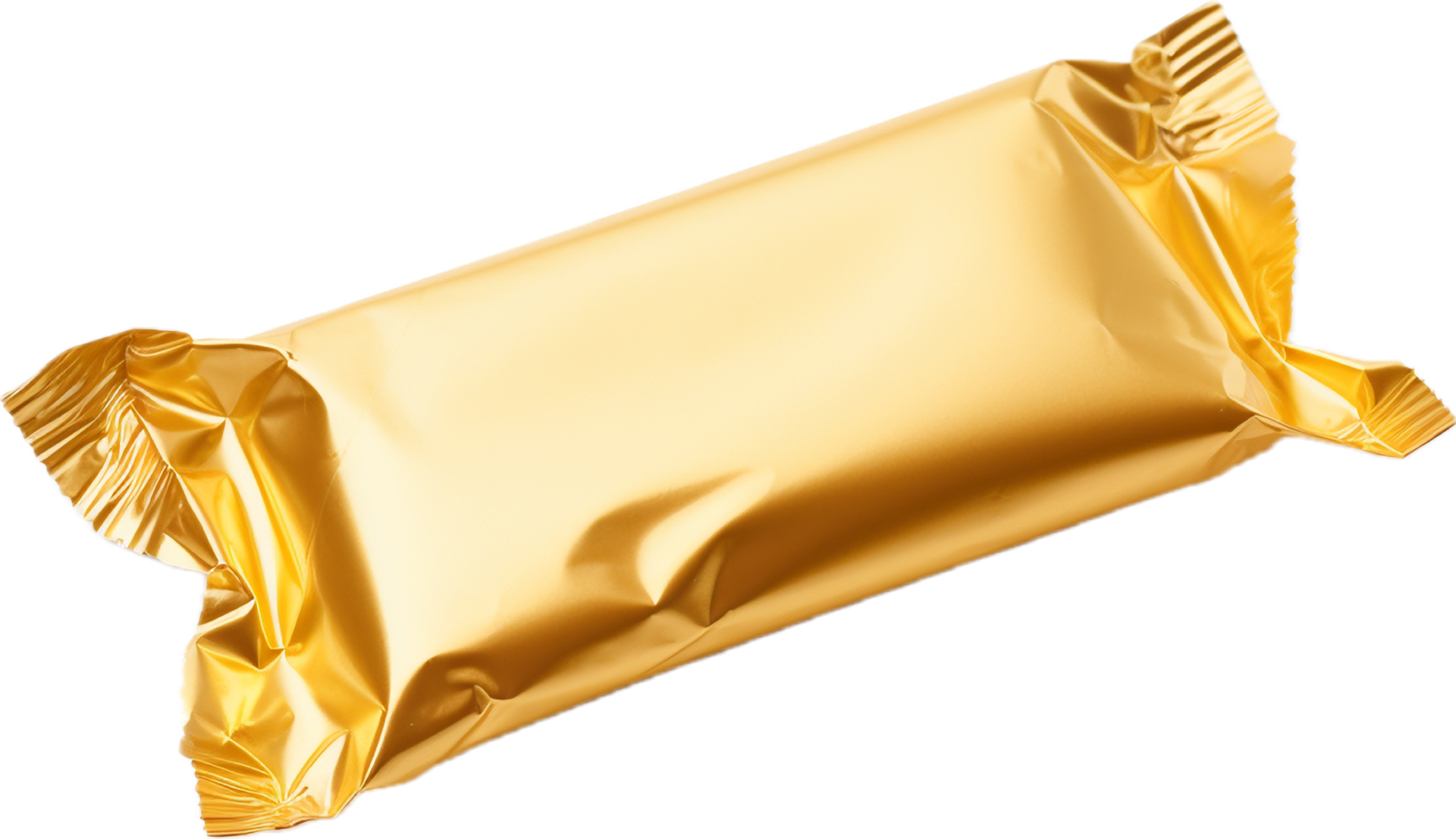 Golden candy wrapper png with AI generated. 34338625 PNG