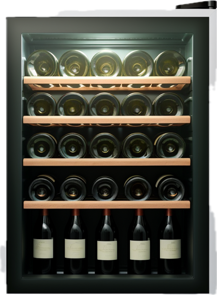Wine fridge cooler png with AI generated. 34338742 PNG