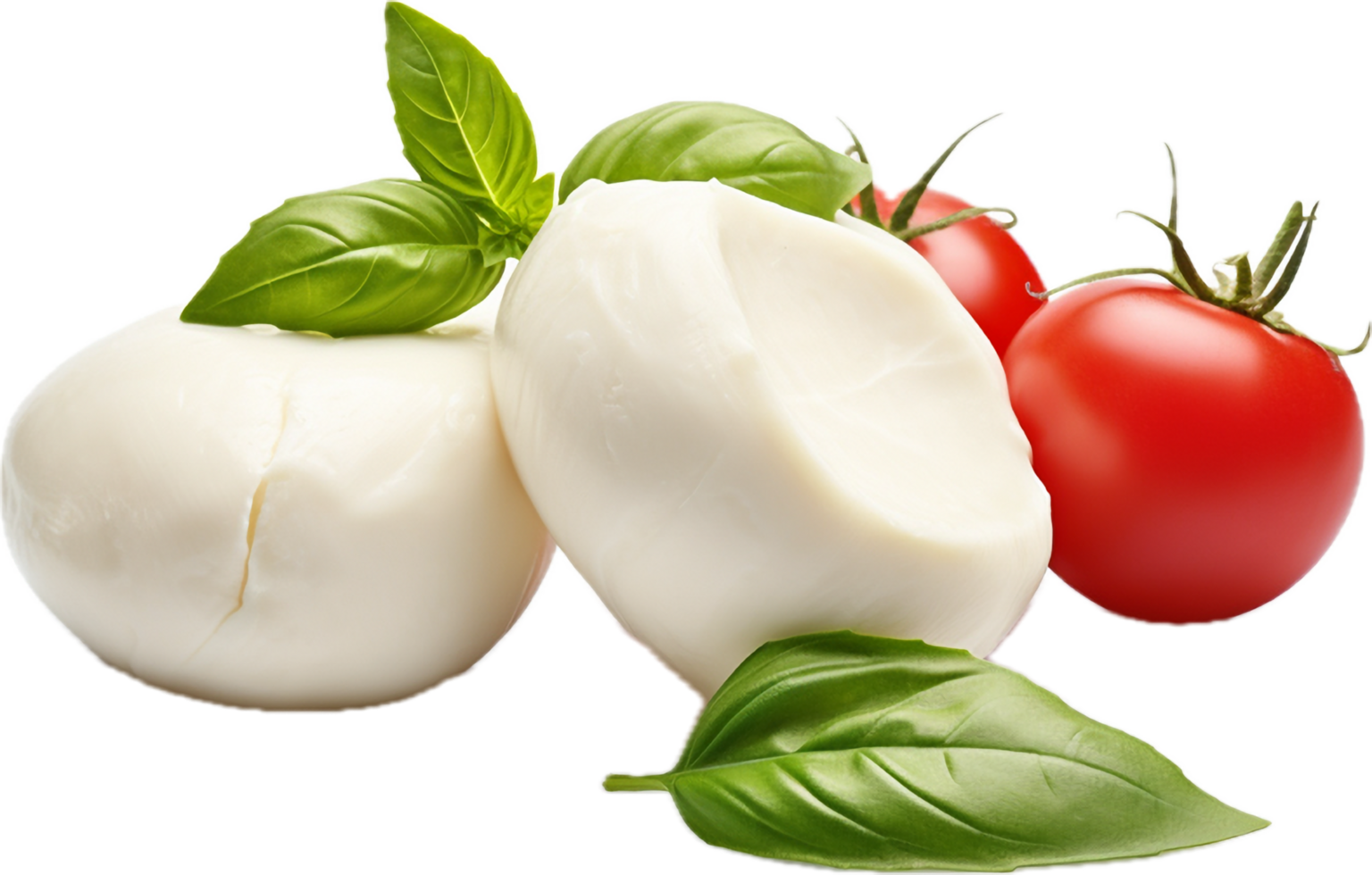 Mozzarella cheese png with AI generated.