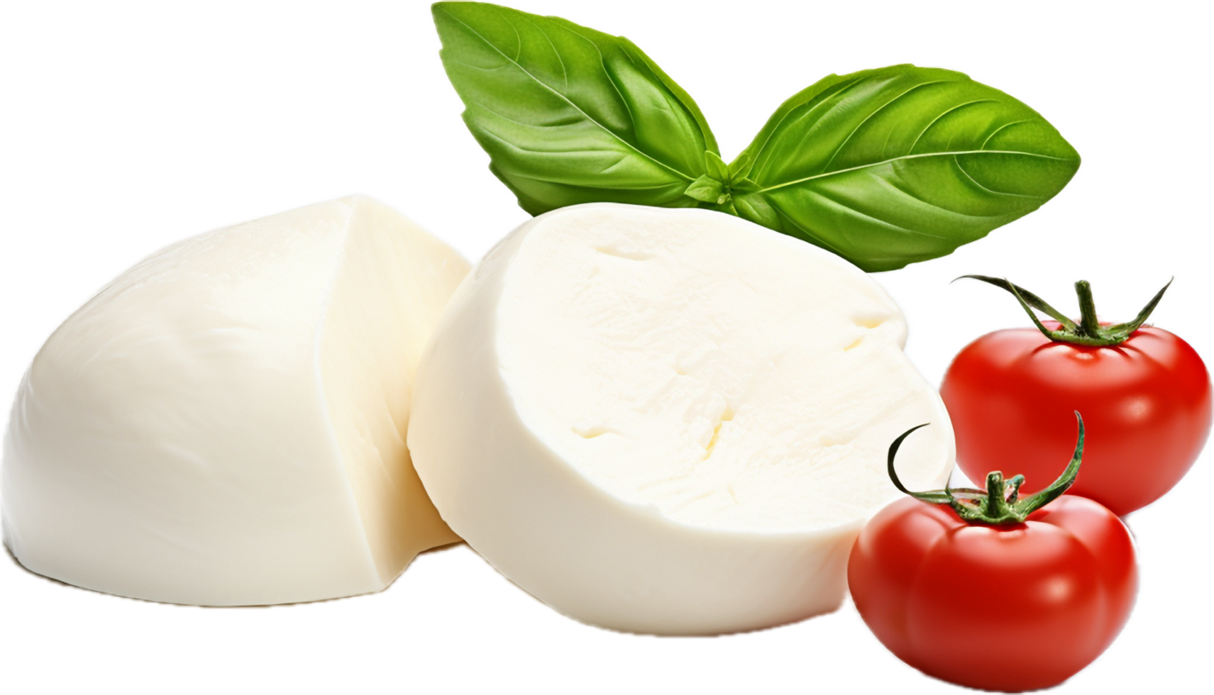 Mozzarella cheese png with AI generated.