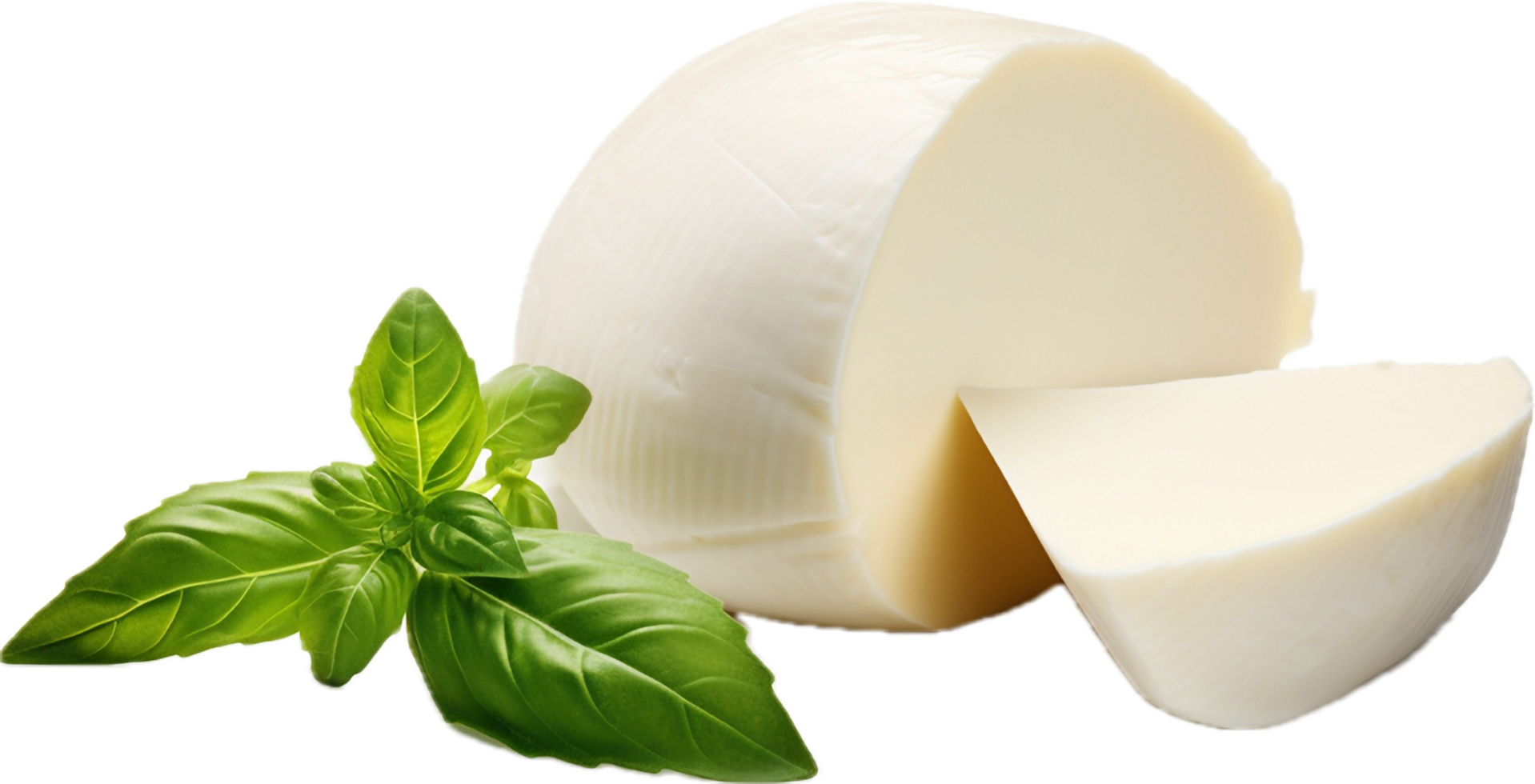 Mozzarella cheese png with AI generated.