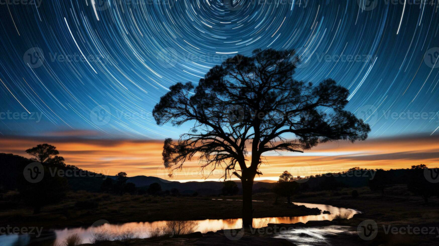 Exploring the cosmic ballet through star trail photography in Dark Sky Reserves photo