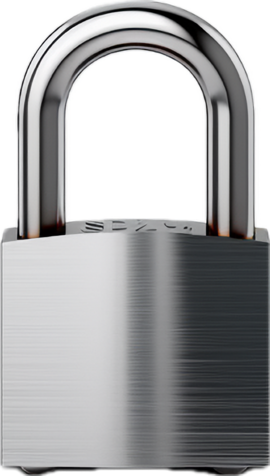 Padlock png with AI generated.