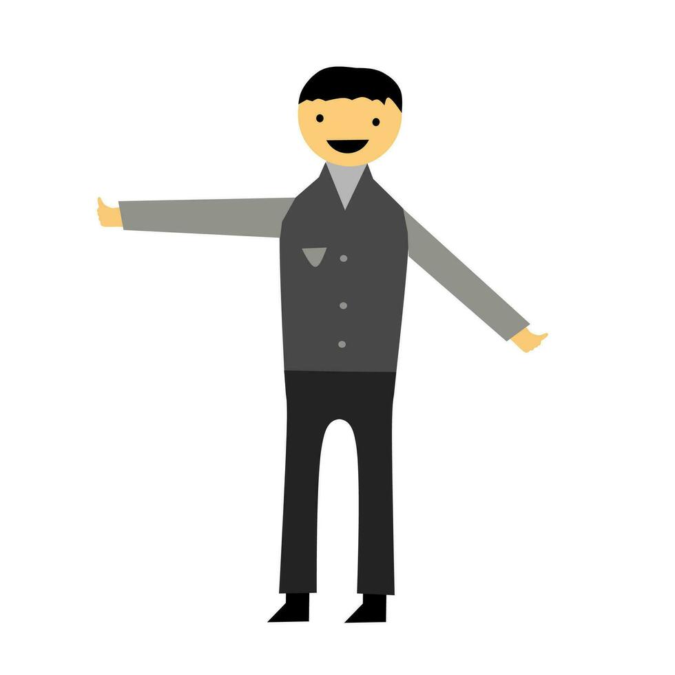 Illustration of people who have a thumb vector