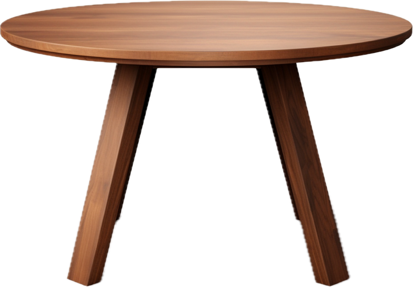 Modern round table png with AI generated.