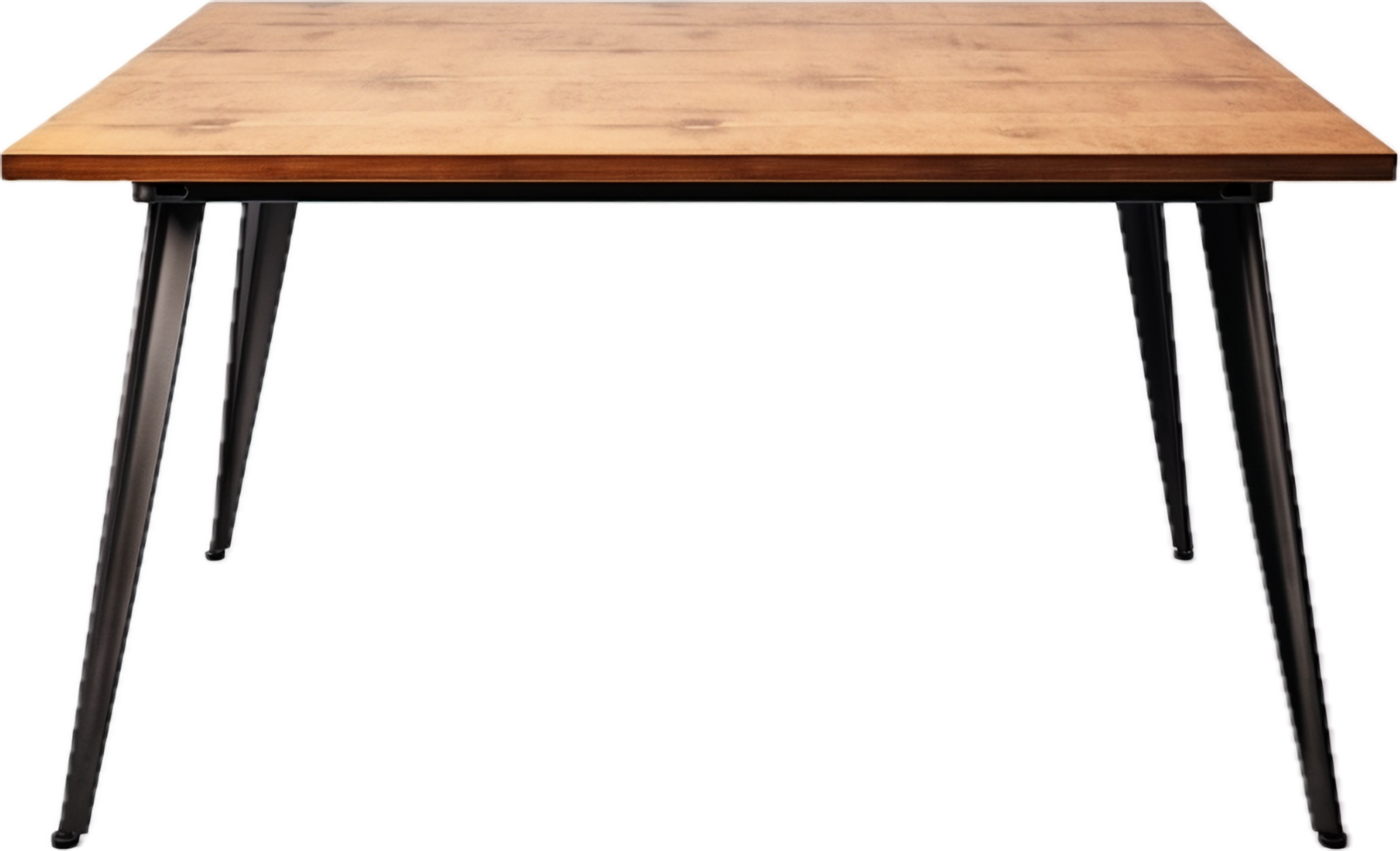 Modern wooden table png with AI generated.