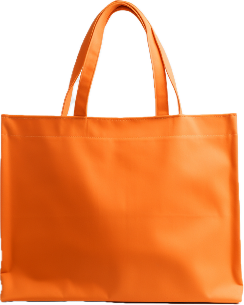 orange tyg väska png med ai genererad.