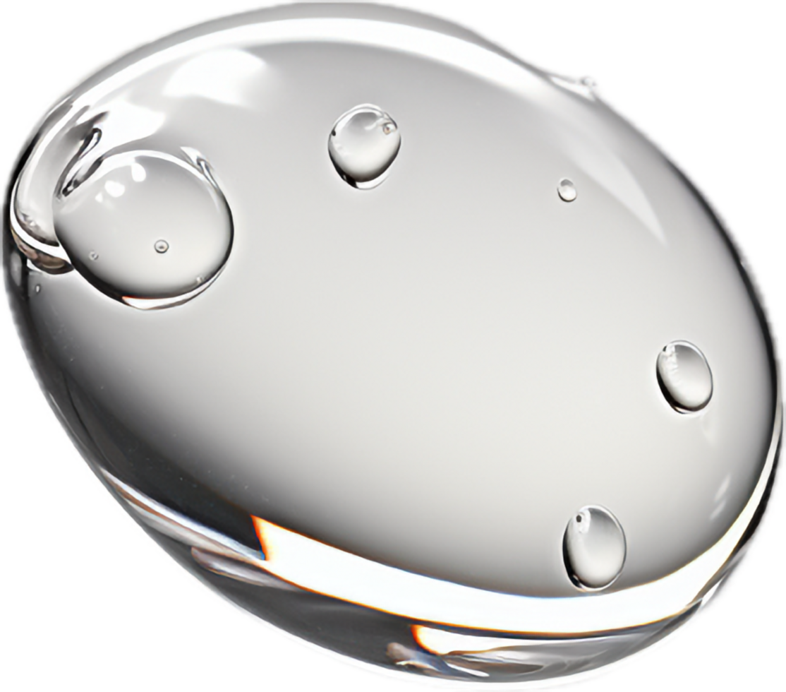 Water droplets png with AI generated.