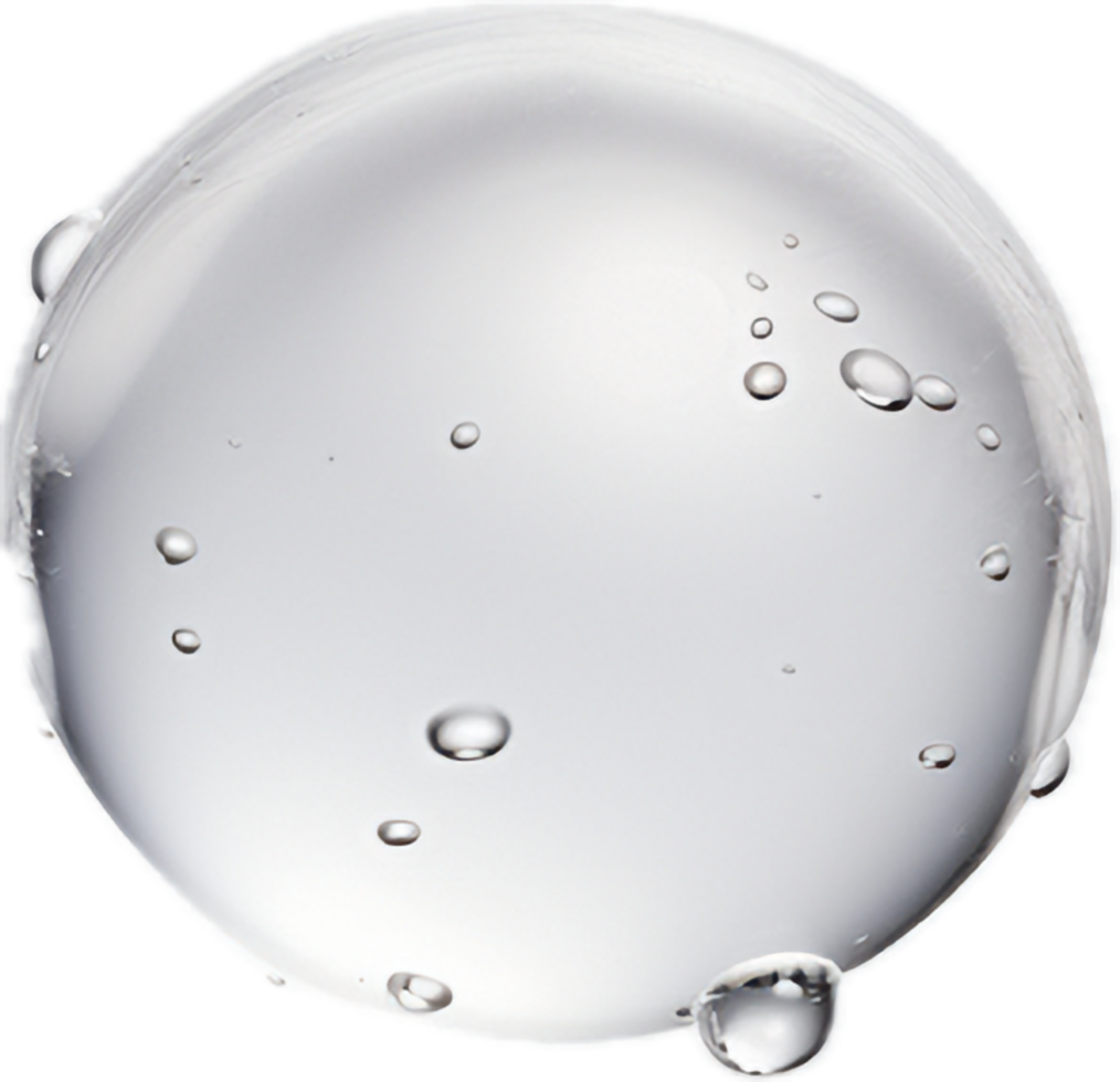 Water droplets png with AI generated.