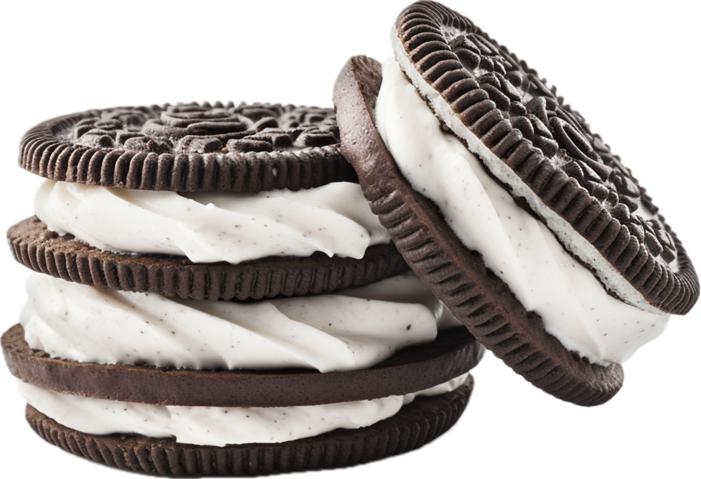 Cookies with cream png with AI generated.