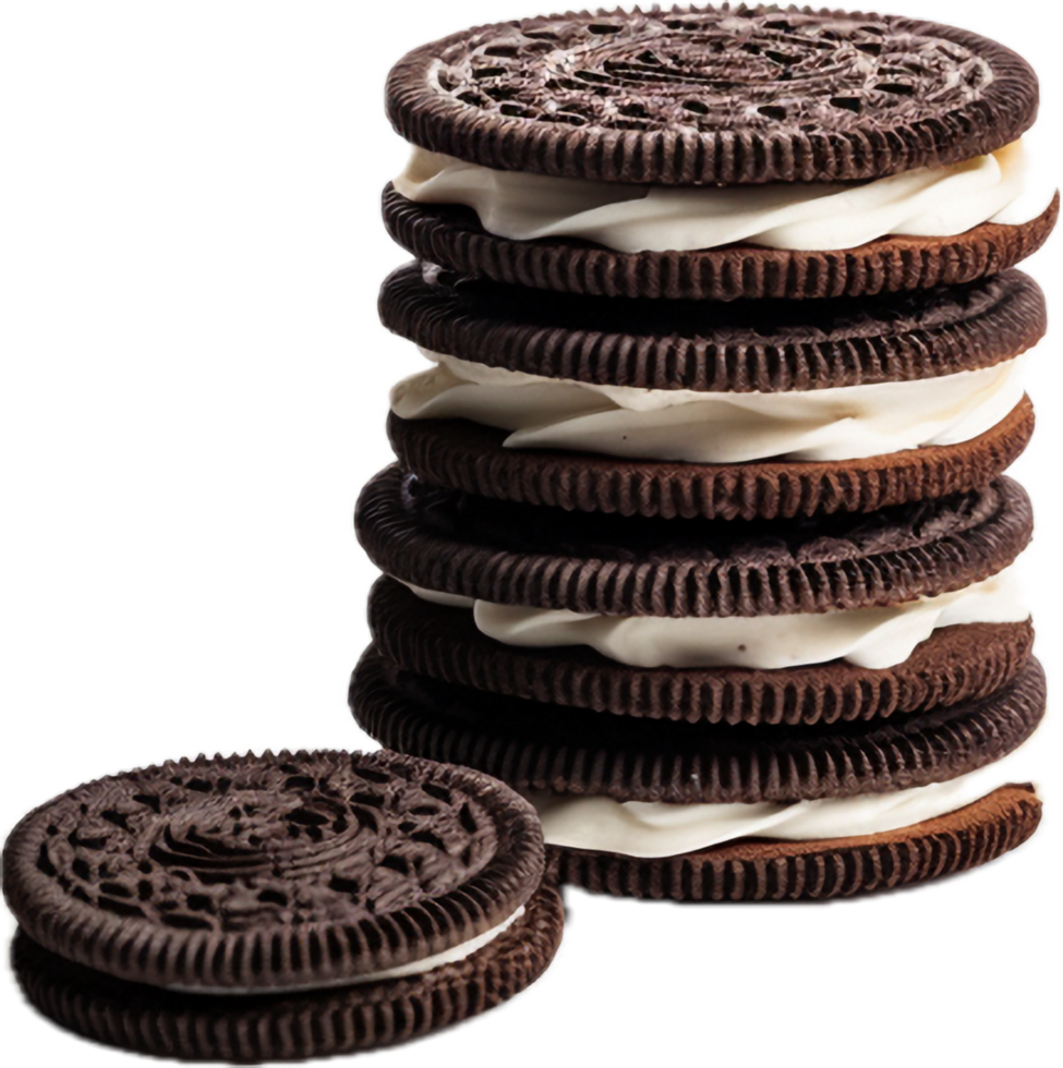 Cookies with cream png with AI generated.