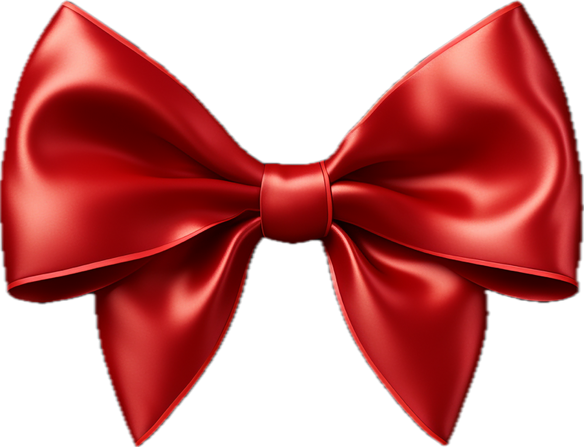 Red gift ribbon bow png with AI generated. 34339086 PNG