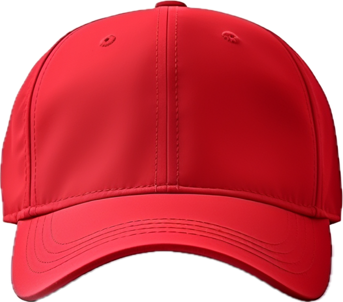 Red baseball cap png with AI generated.