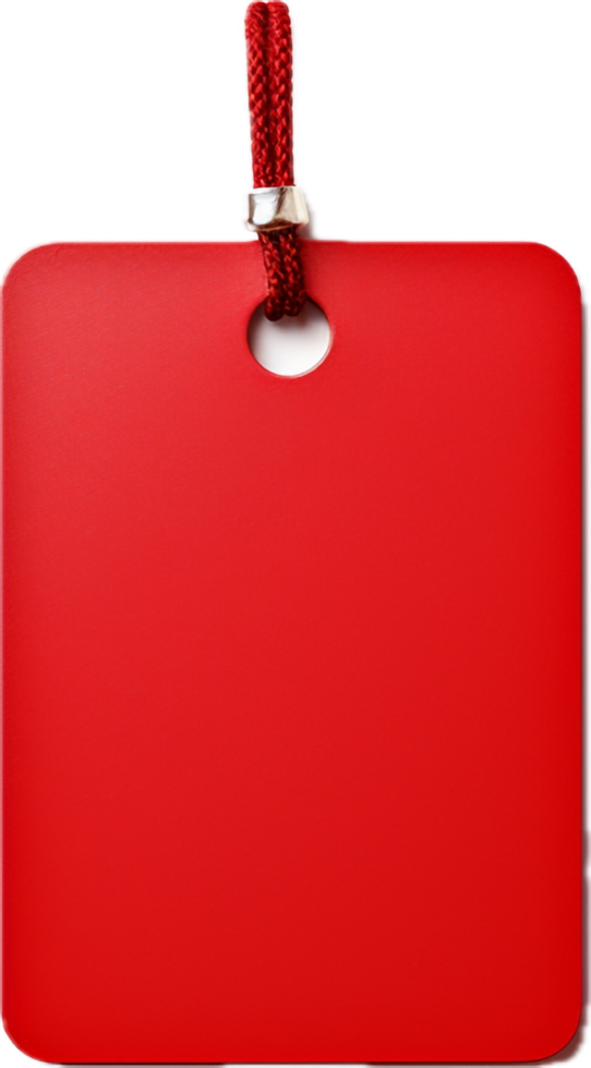 vermelho tag png com ai gerado.