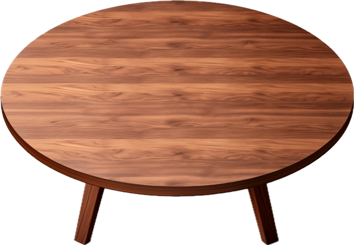 Modern round table png with AI generated.