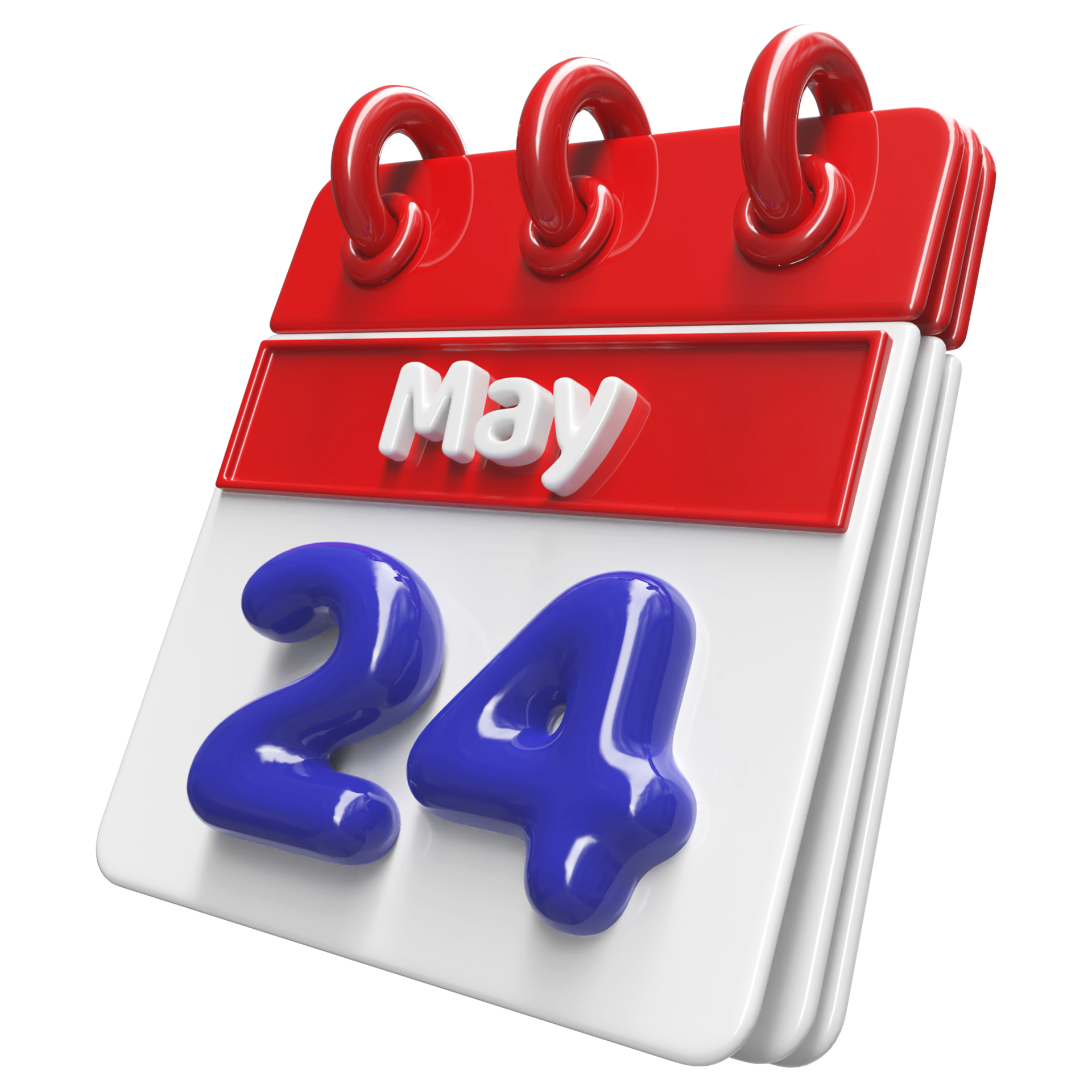 May 24th Calendar 3D Render 34339276 PNG