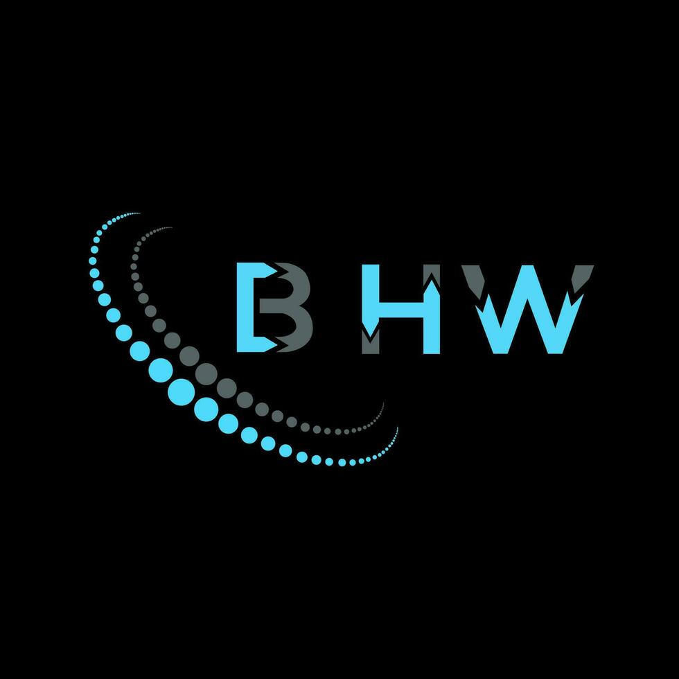 BHW letter logo creative design. BHW unique design. 34339438