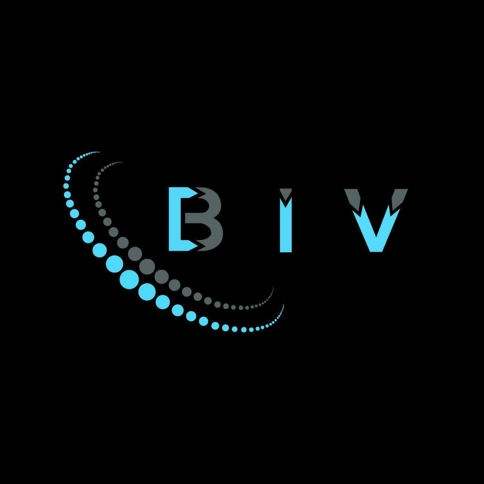 BIV letter logo creative design. BIV unique design. vector