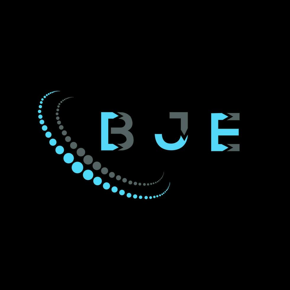 bje letra logo creativo diseño. bje único diseño. vector