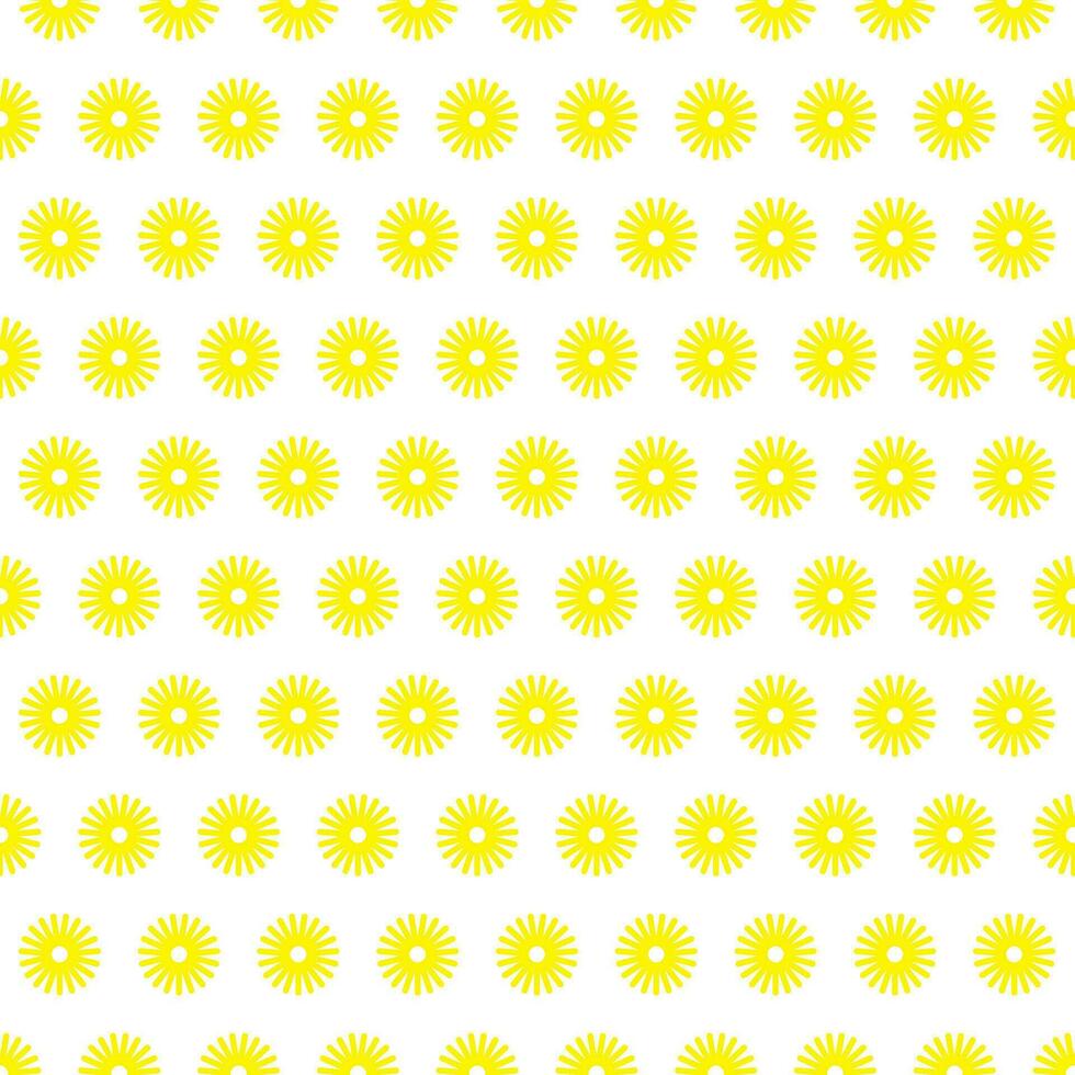 modern simple abstract seamlees yellow color sunflower wavy vector pattern art work