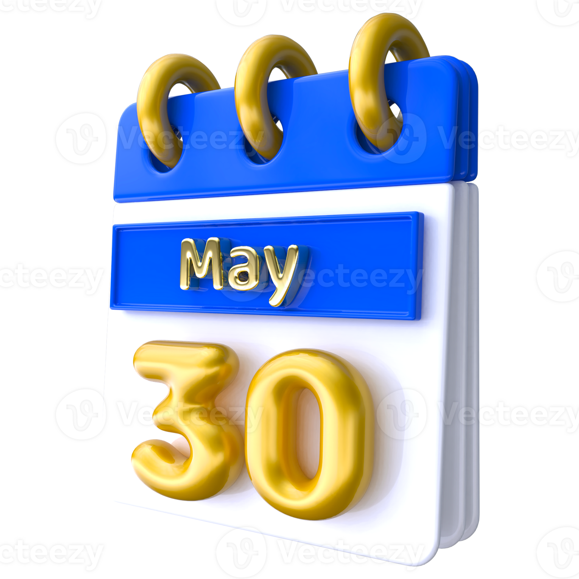 May 30th Calendar 3D Render 34339704 PNG