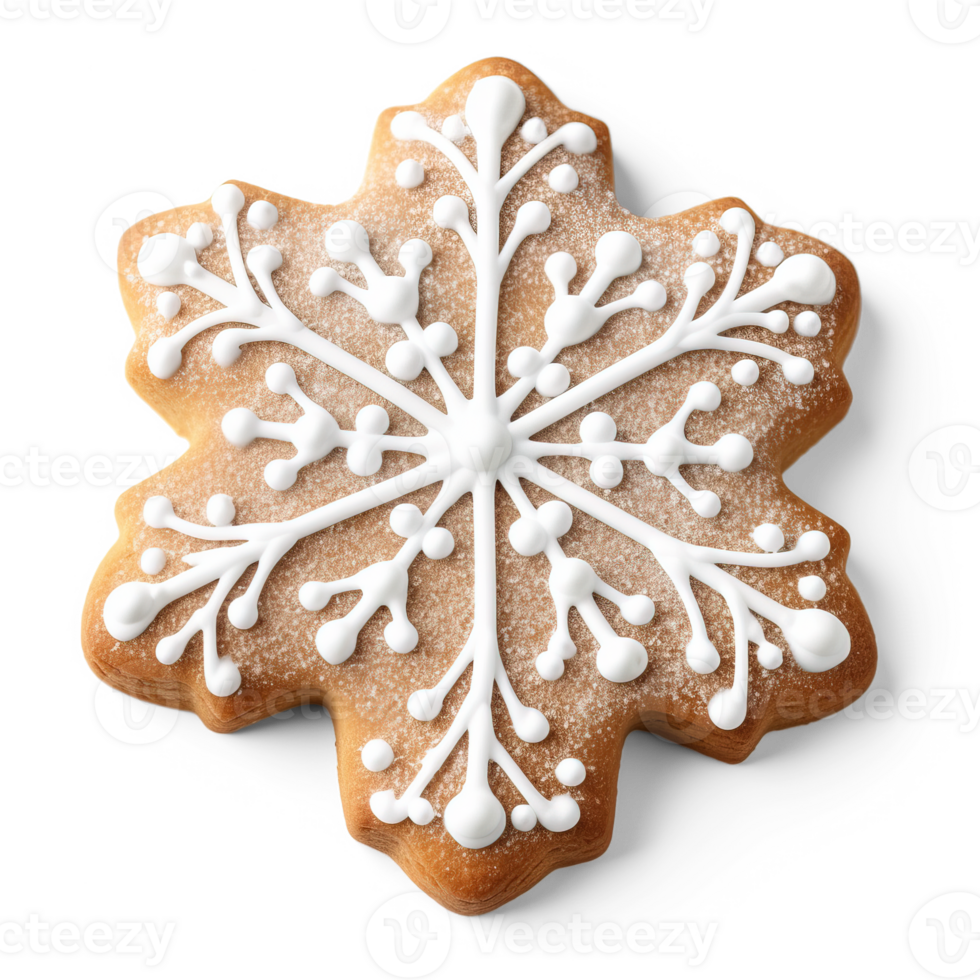 Frosted Christmas Cookie isolated on white background png