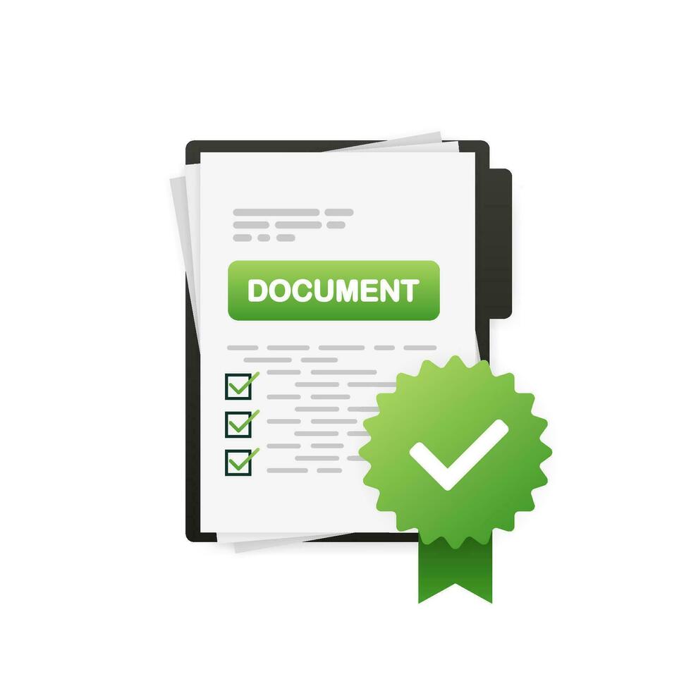 Document signing icon. Signing contract simple style. Vector flat illustration