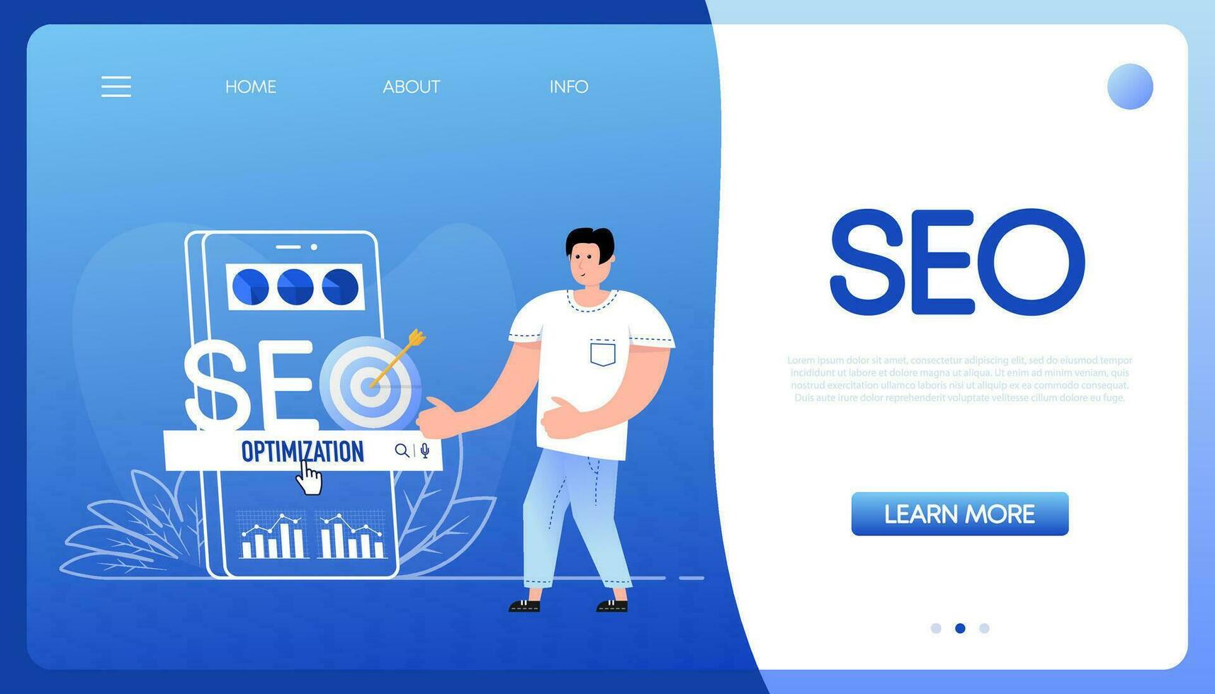 Social media marketing. Flat illustration. Isometric illustration. Flat design vector
