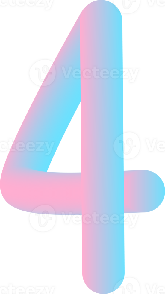 Nummer Illustration. Hand gezeichnet Bild png