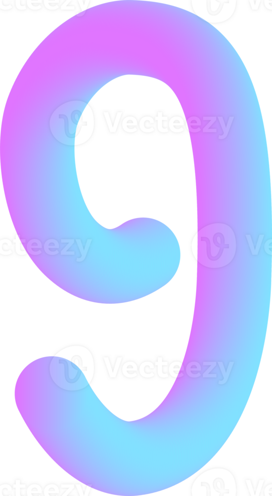 Number illustration. Hand drawn picture png