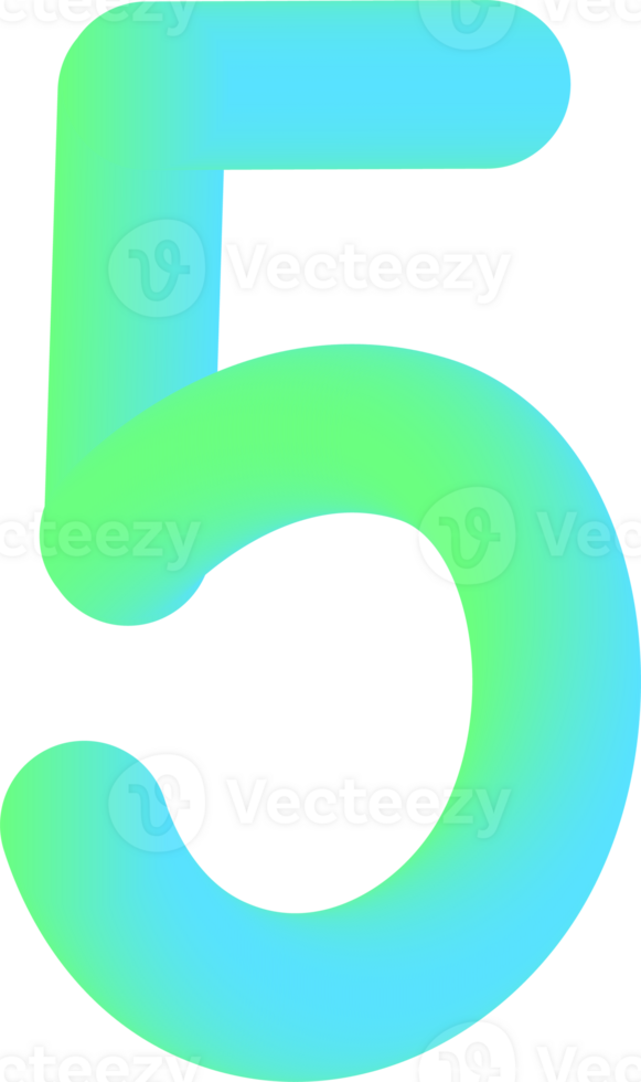Number illustration. Hand drawn picture png