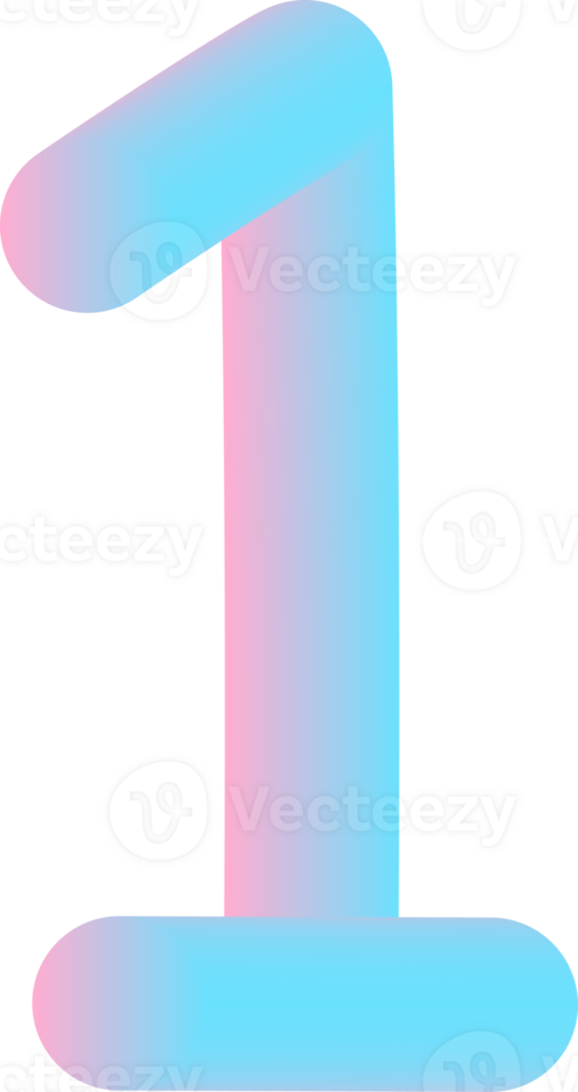Number illustration. Hand drawn picture png
