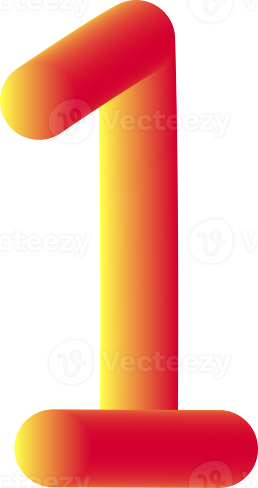 Number illustration. Hand drawn picture png