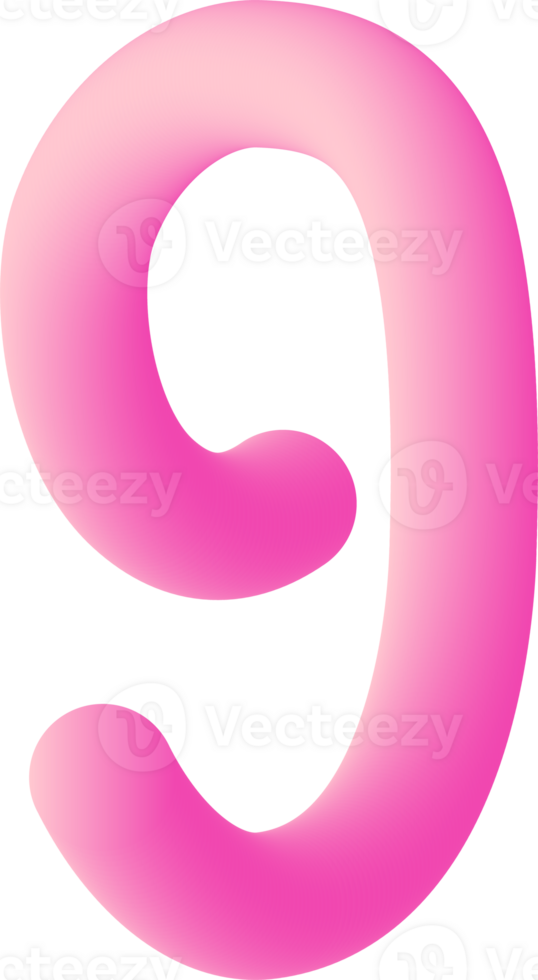 Number illustration. Hand drawn picture png