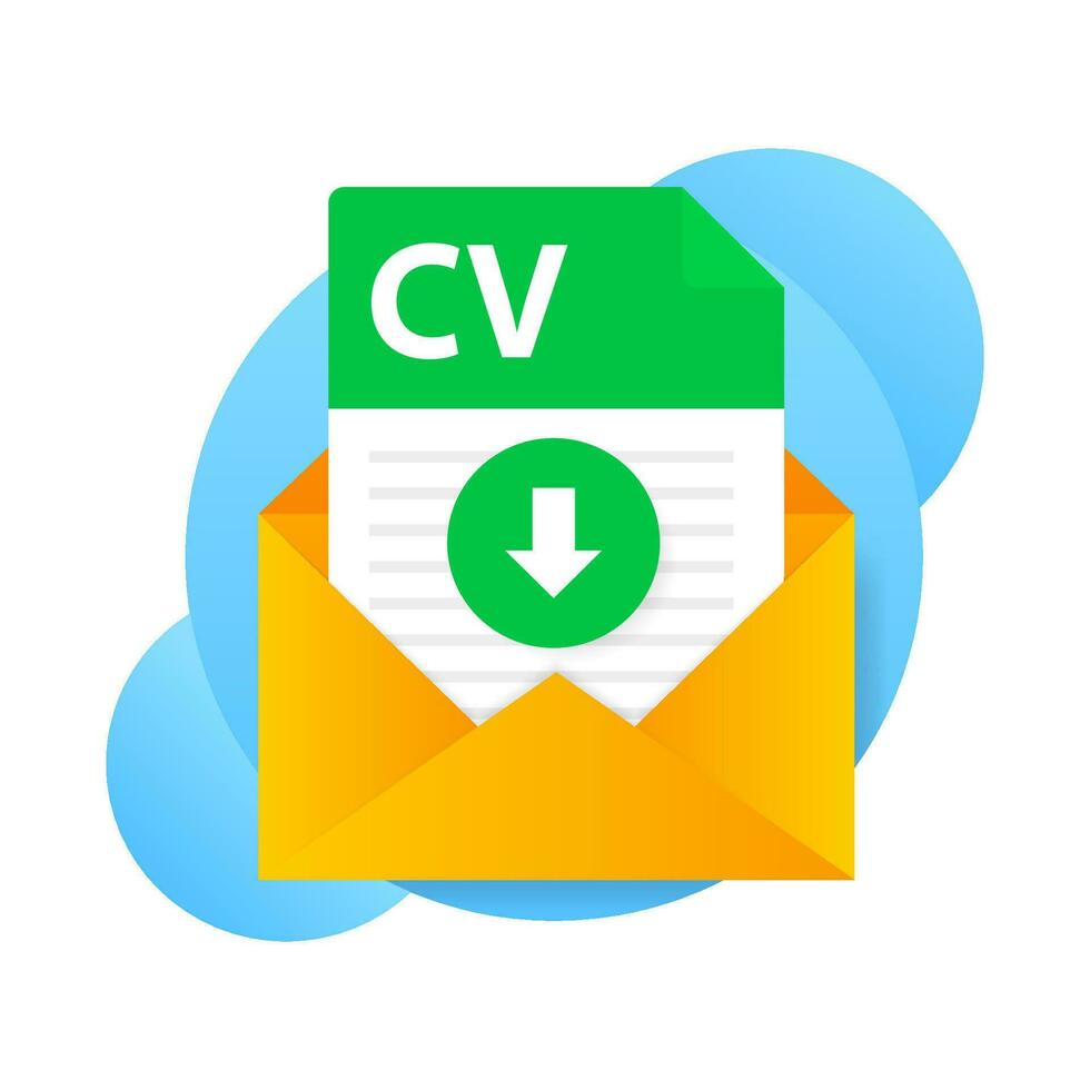 CV fulfilling and sending. Download file. Apply for jobs. Upload resume vector